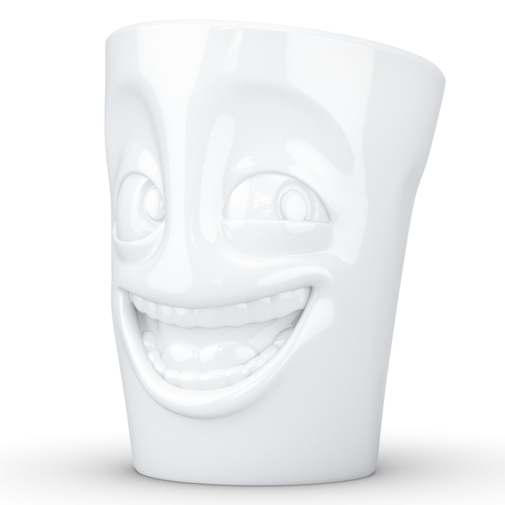 FiftyEight Henkelbecher Mug Witzig weiss